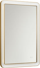 Collection Visual Comfort Studio KSMRIL106BBS Miroir rectangulaire lumineux Chopin en laiton bruni