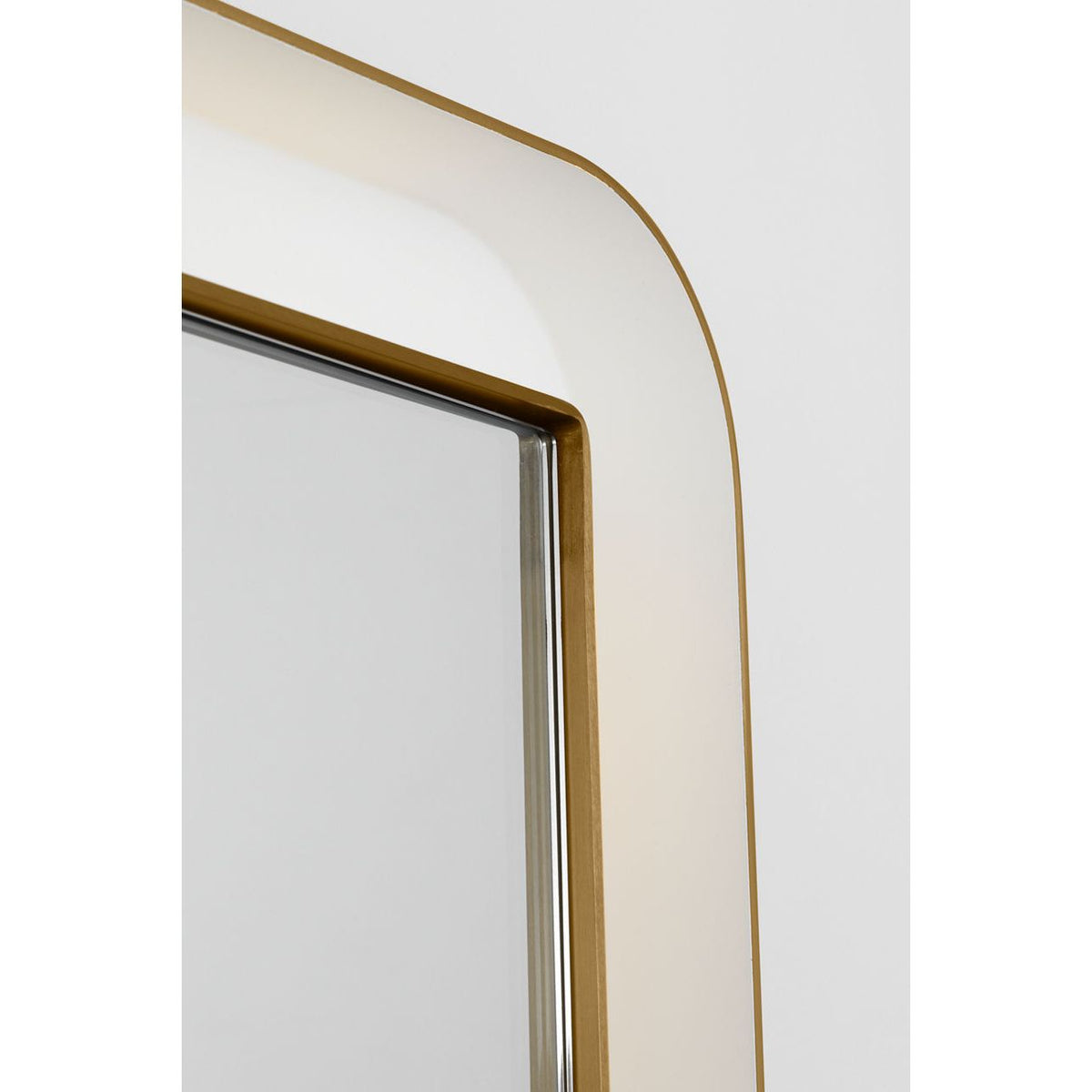 Visual Comfort Studio Collection KSMRIL106BBS Chopin Rectangular Illuminated Mirror in Burnished Brass