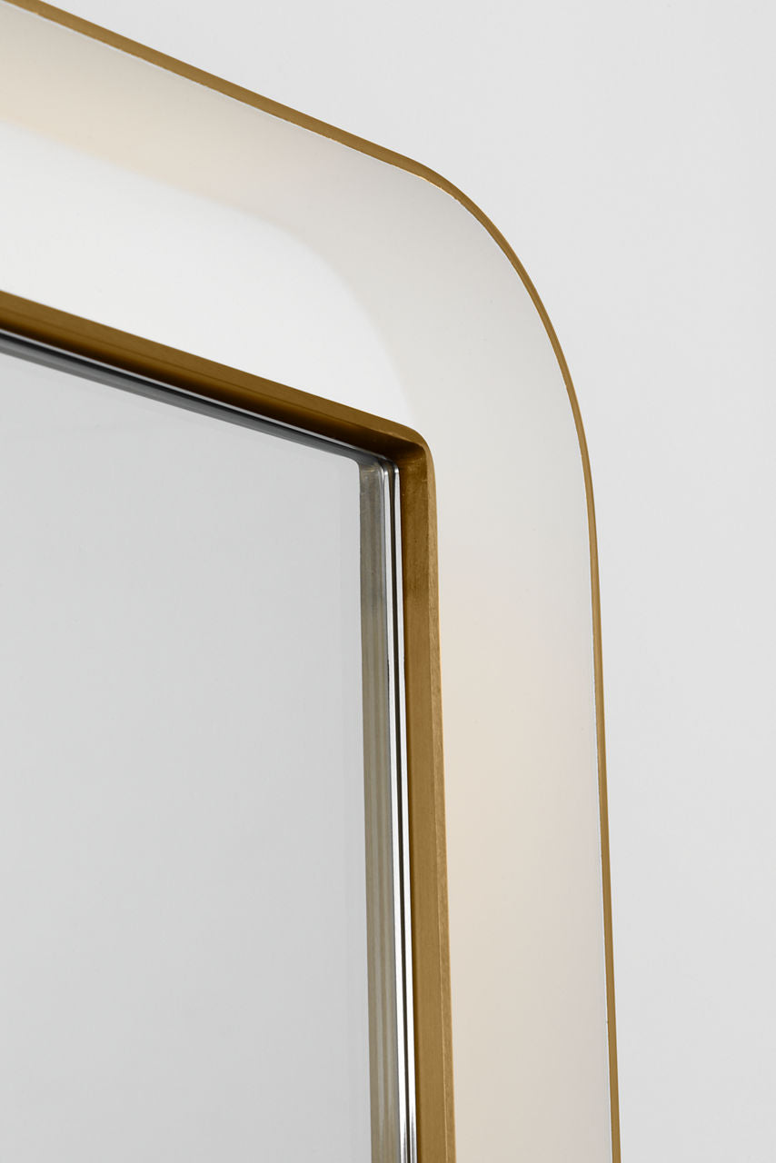 Visual Comfort Studio Collection KSMRIL106BBS Chopin Rectangular Illuminated Mirror in Burnished Brass