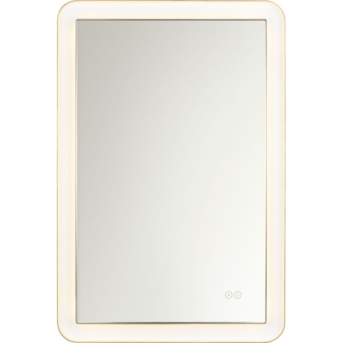Visual Comfort Studio Collection KSMRIL106BBS Chopin Rectangular Illuminated Mirror in Burnished Brass