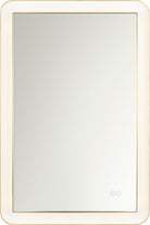 Collection Visual Comfort Studio KSMRIL106BBS Miroir rectangulaire lumineux Chopin en laiton bruni