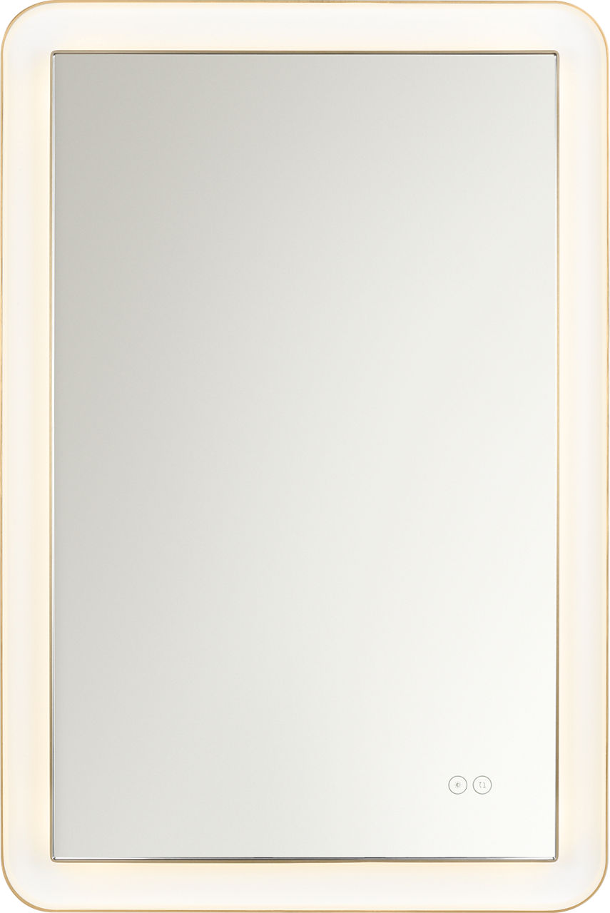 Visual Comfort Studio Collection KSMRIL106BBS Chopin Rectangular Illuminated Mirror in Burnished Brass