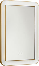 Collection Visual Comfort Studio KSMRIL107BBS Miroir rectangulaire lumineux Chopin en laiton bruni