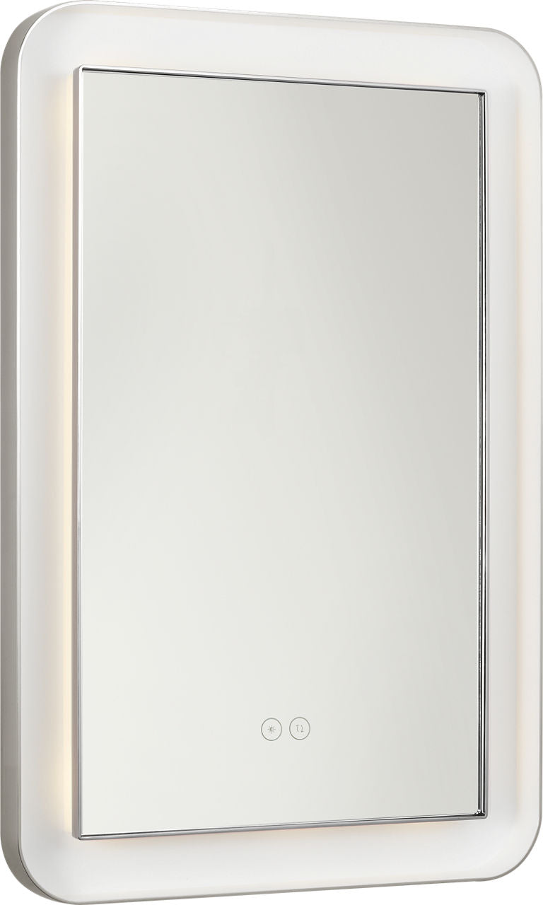 Visual Comfort Studio Collection KSMRIL107PN Chopin Rectangular Illuminated Mirror in Polished Nickel