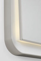 Collection Visual Comfort Studio KSMRIL107PN Miroir rectangulaire lumineux Chopin en nickel poli