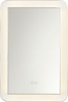 Collection Visual Comfort Studio KSMRIL107PN Miroir rectangulaire lumineux Chopin en nickel poli