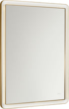 Collection Visual Comfort Studio KSMRIL108BBS Miroir rectangulaire lumineux Chopin en laiton bruni