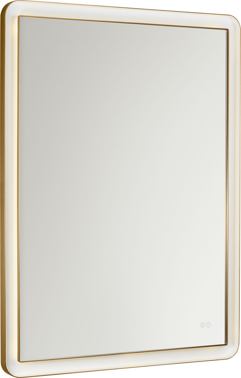 Visual Comfort Studio Collection KSMRIL108BBS Chopin Rectangular Illuminated Mirror in Burnished Brass