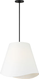 Abat-jour suspendu Beauvoir KSP1224MBK de la collection Visual Comfort Studio, coloris Noir Minuit