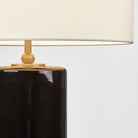 Collection Studio Visual Comfort KST1241CBK Lauren Lampe de table en céramique noire