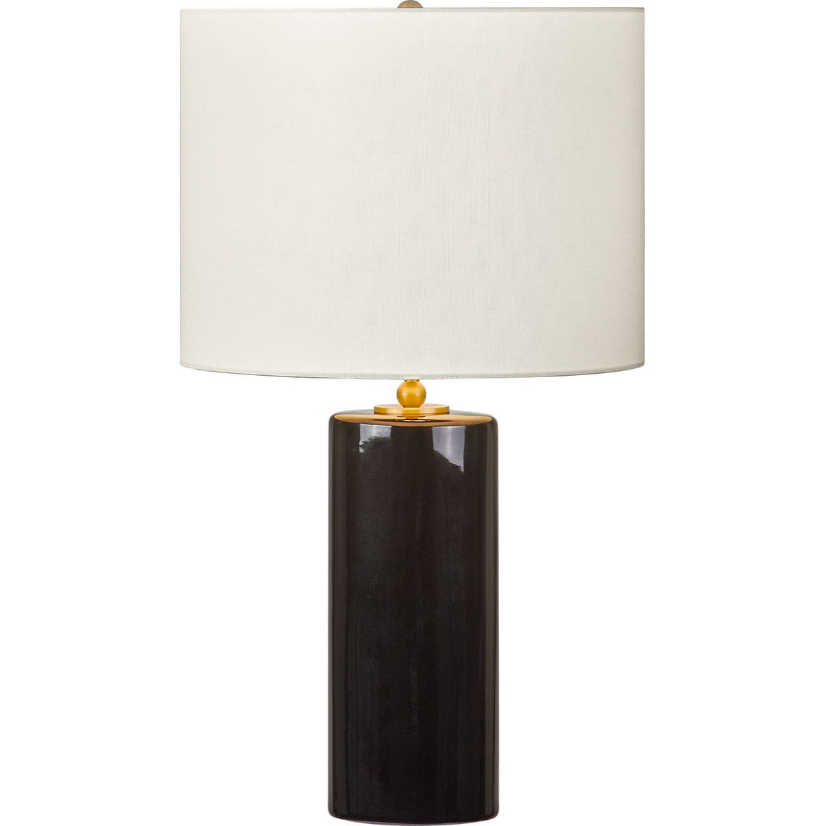 Visual Comfort Studio Collection KST1241CBK Lauren Table Lamp in Black Ceramic