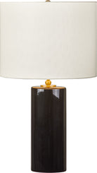 Collection Studio Visual Comfort KST1241CBK Lauren Lampe de table en céramique noire