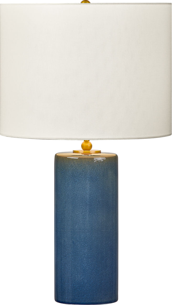 Visual Comfort Studio Collection KST1241DOC Lauren Table Lamp in Deep Ocean Crackle