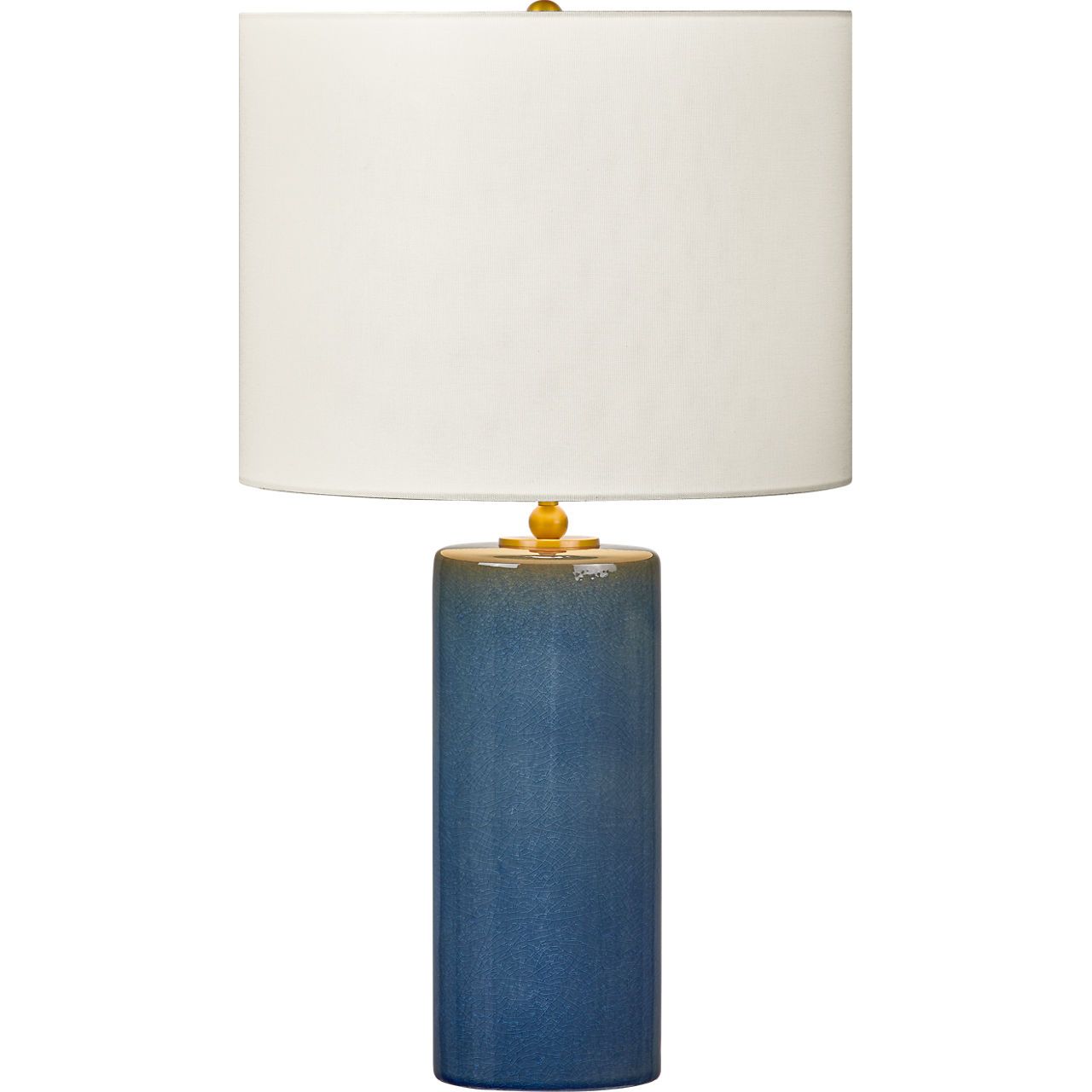 Visual Comfort Studio Collection KST1241DOC Lauren Table Lamp in Deep Ocean Crackle