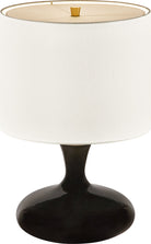 Collection Studio Visual Comfort KST1251CBK Ambre Lampe de table en céramique noire