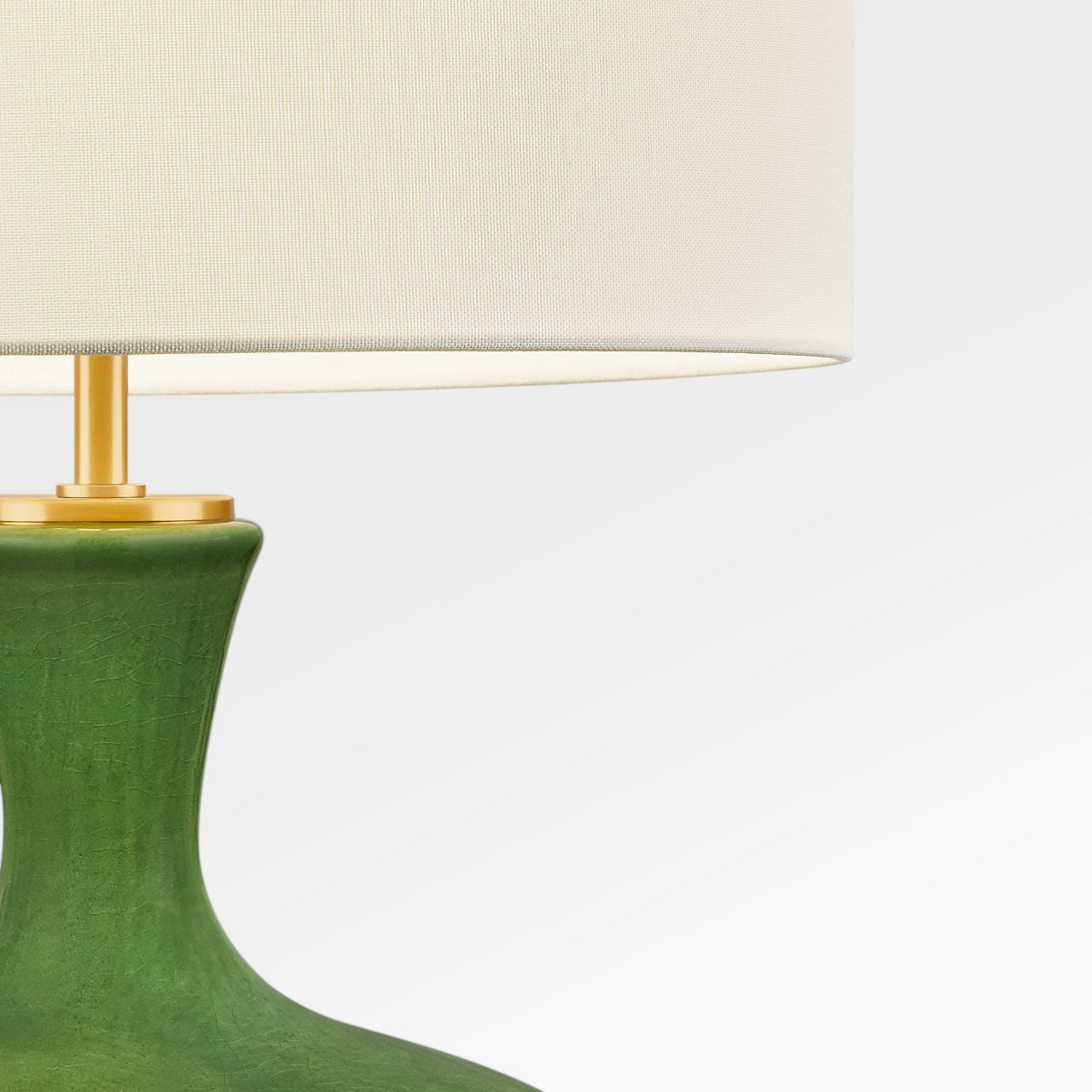 Visual Comfort Studio Collection KST1251GG Amber Table Lamp in Green