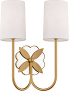 Applique double Spencer de la collection Visual Comfort Studio KSW1192BBS en laiton bruni