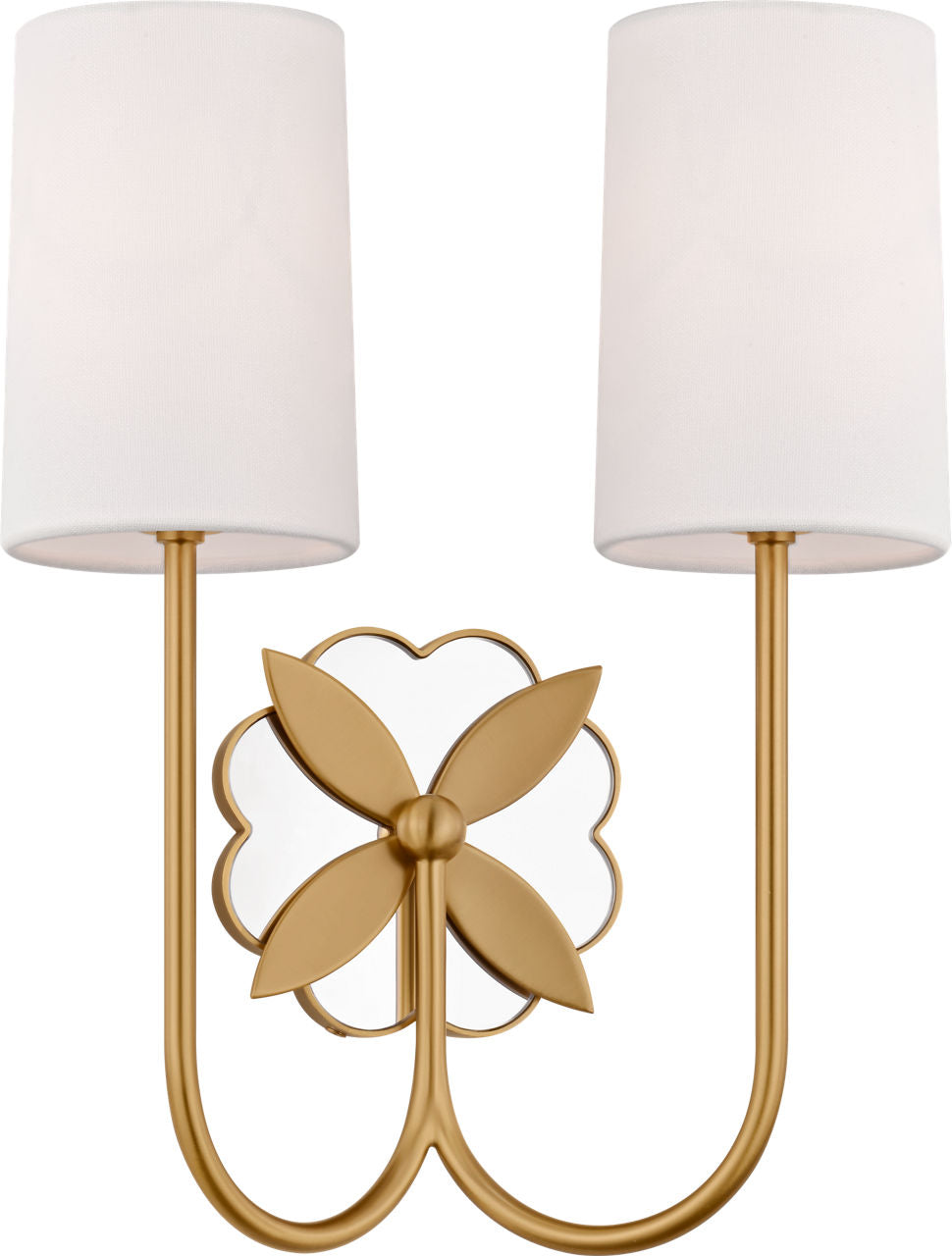 Visual Comfort Studio Collection KSW1192BBS Spencer Double Sconce in Burnished Brass