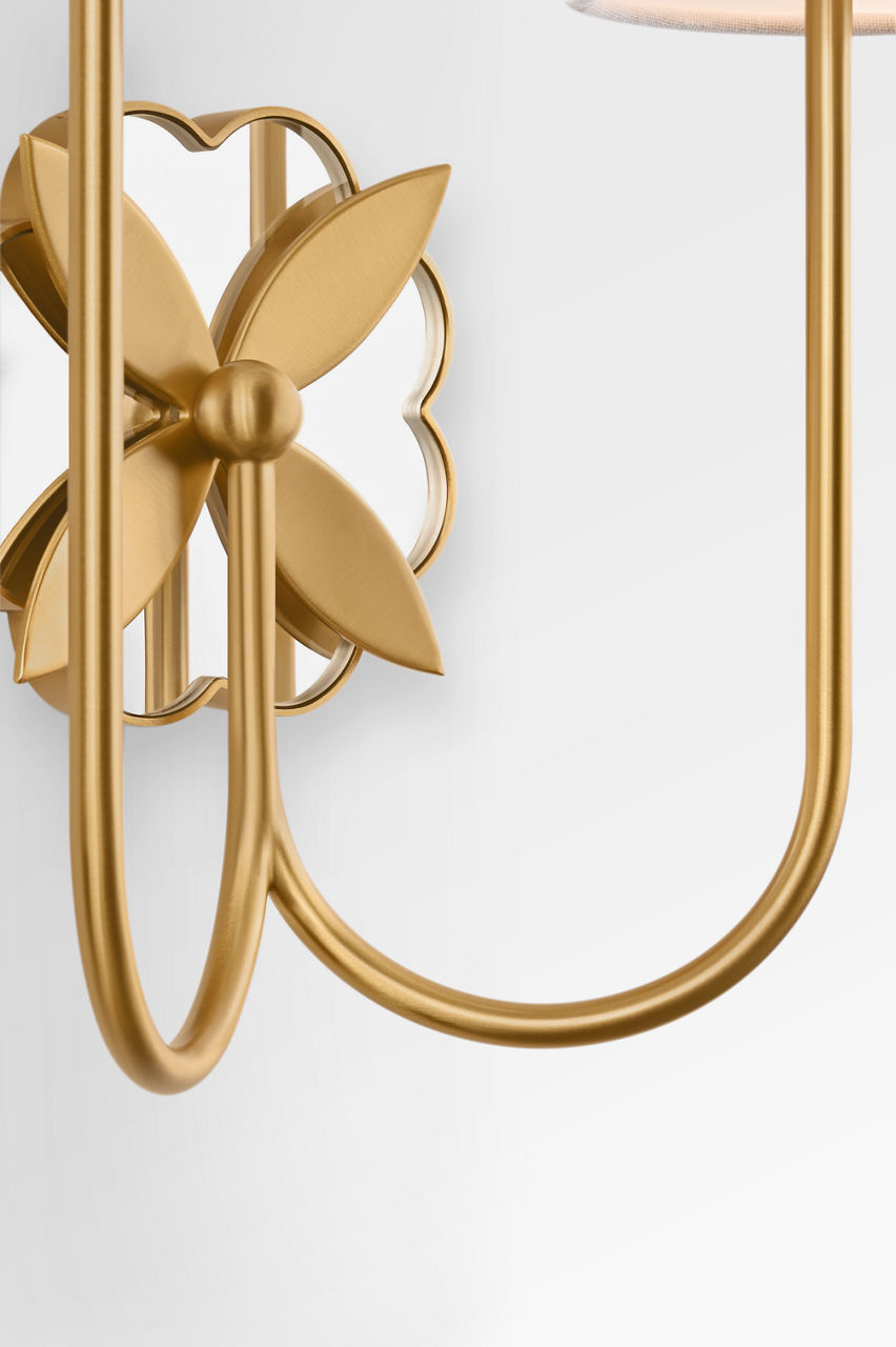Visual Comfort Studio Collection KSW1192BBS Spencer Double Sconce in Burnished Brass