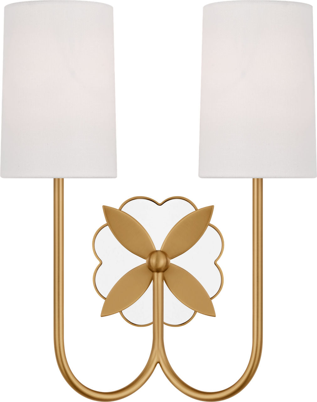 Visual Comfort Studio Collection KSW1192BBS Spencer Double Sconce in Burnished Brass