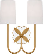 Applique double Spencer de la collection Visual Comfort Studio KSW1192BBS en laiton bruni