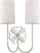 Applique double Spencer KSW1192PN de la collection Visual Comfort Studio, en nickel poli