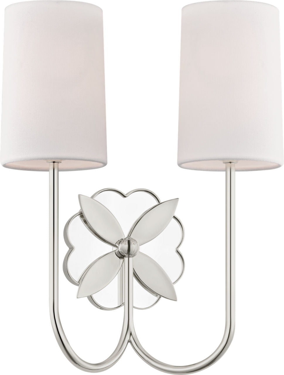 Visual Comfort Studio Collection KSW1192PN Spencer Double Sconce in Polished Nickel