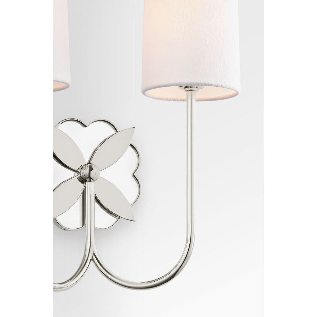 Applique double Spencer KSW1192PN de la collection Visual Comfort Studio, en nickel poli