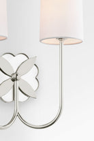 Applique double Spencer KSW1192PN de la collection Visual Comfort Studio, en nickel poli
