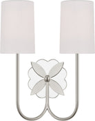 Applique double Spencer KSW1192PN de la collection Visual Comfort Studio, en nickel poli