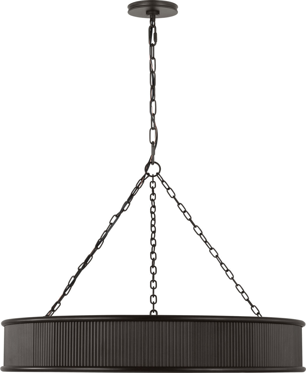 Visual Comfort Studio Collection PCC1008AI Ritz Chandelier in Aged Iron