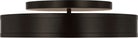 Collection Studio Visual Comfort PCF1041AI Dupont Rond Semi-Plafonnier en fer vieilli