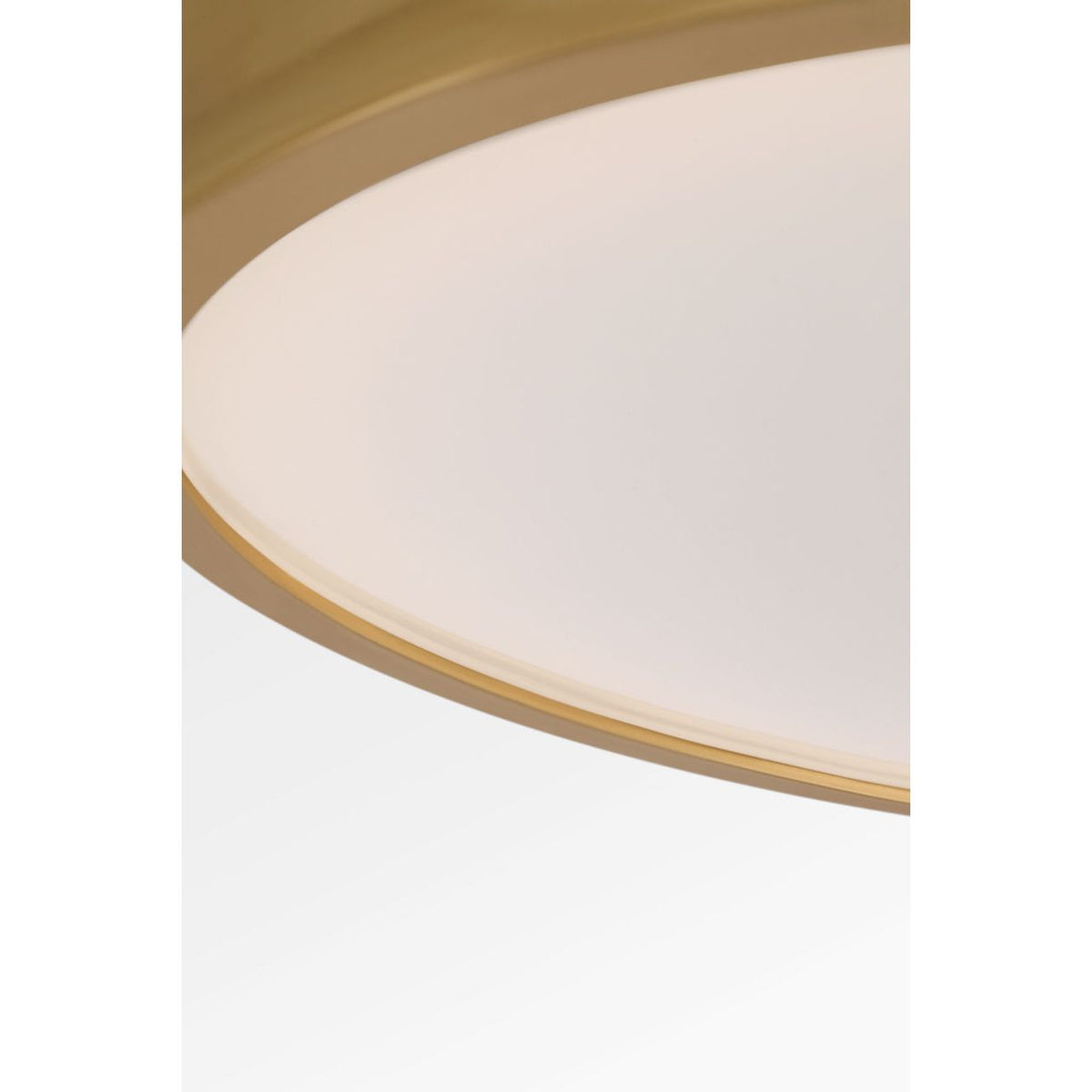 Collection Studio Visual Comfort PCF1041GD Dupont Rond Semi-Plafonnier en or