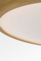 Collection Studio Visual Comfort PCF1041GD Dupont Rond Semi-Plafonnier en or