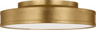 Collection Studio Visual Comfort PCF1041GD Dupont Rond Semi-Plafonnier en or
