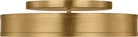 Collection Studio Visual Comfort PCF1041GD Dupont Rond Semi-Plafonnier en or