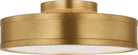 Collection Studio Visual Comfort PCF1051GD Dupont Rond Semi-Plafonnier en or