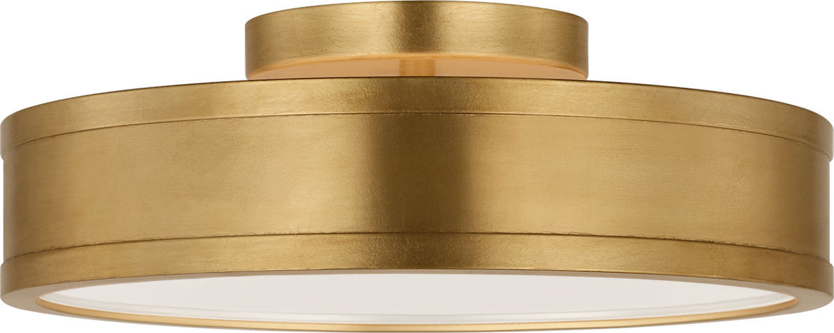 Visual Comfort Studio Collection PCF1051GD Dupont Round Semi-Flush Mount in Gild