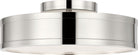 Collection Studio Visual Comfort PCF1051PN Dupont Rond Semi-Plafonnier en nickel poli