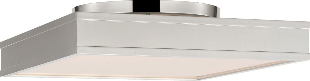 Visual Comfort Studio Collection PCF1061PN Dupont Square Semi-Flush Mount in Polished Nickel