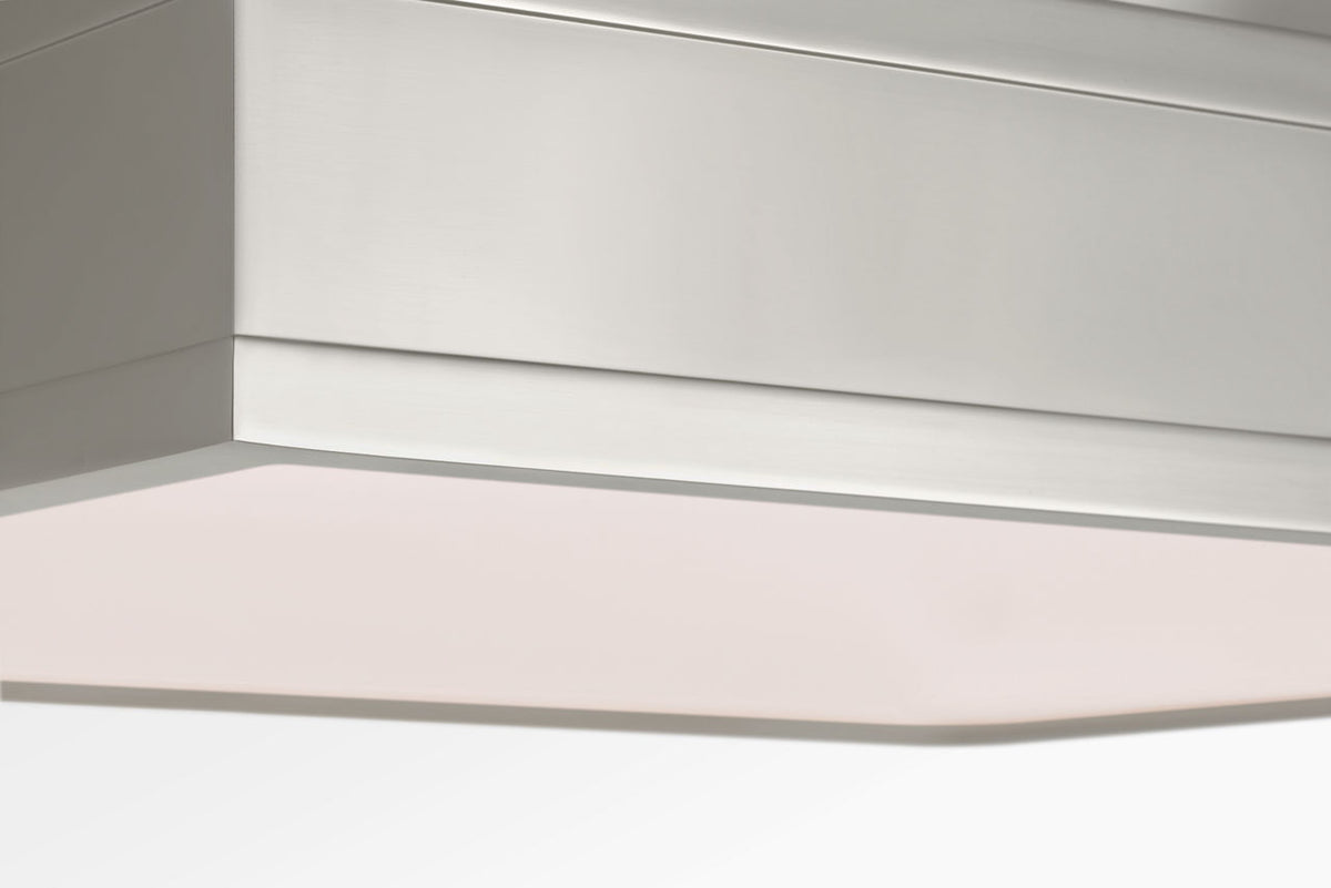 Visual Comfort Studio Collection PCF1061PN Dupont Square Semi-Flush Mount in Polished Nickel