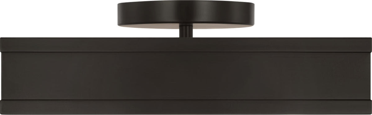Visual Comfort Studio Collection PCF1071AI Dupont Square Semi-Flush Mount in Aged Iron