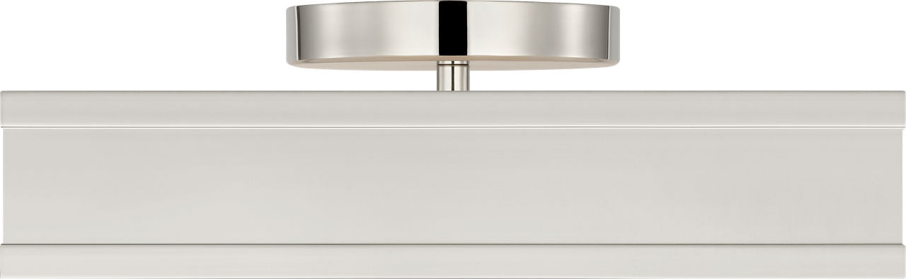 Visual Comfort Studio Collection PCF1071PN Dupont Square Semi-Flush Mount in Polished Nickel