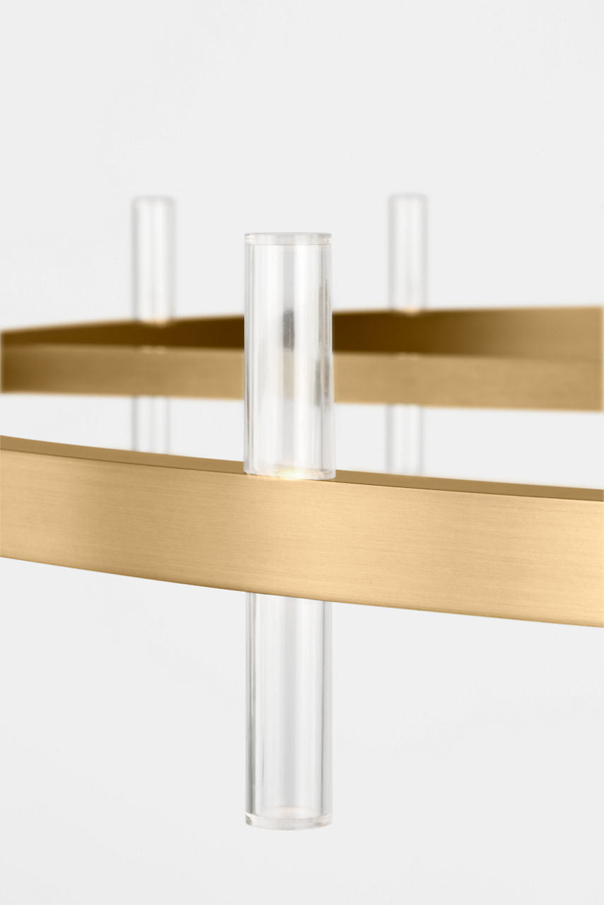 Visual Comfort Studio Collection SLC10940BBS Silas Chandelier in Burnished Brass