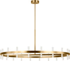 Visual Comfort Studio Collection SLC10940BBS Silas Chandelier in Burnished Brass