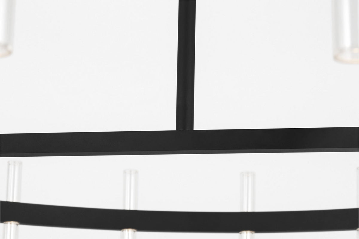Visual Comfort Studio Collection SLC10940MBK Silas Chandelier in Midnight Black