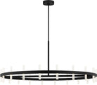 Visual Comfort Studio Collection SLC10940MBK Silas Chandelier in Midnight Black