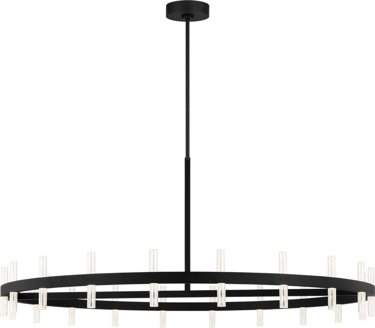 Visual Comfort Studio Collection SLC10940MBK Silas Chandelier in Midnight Black