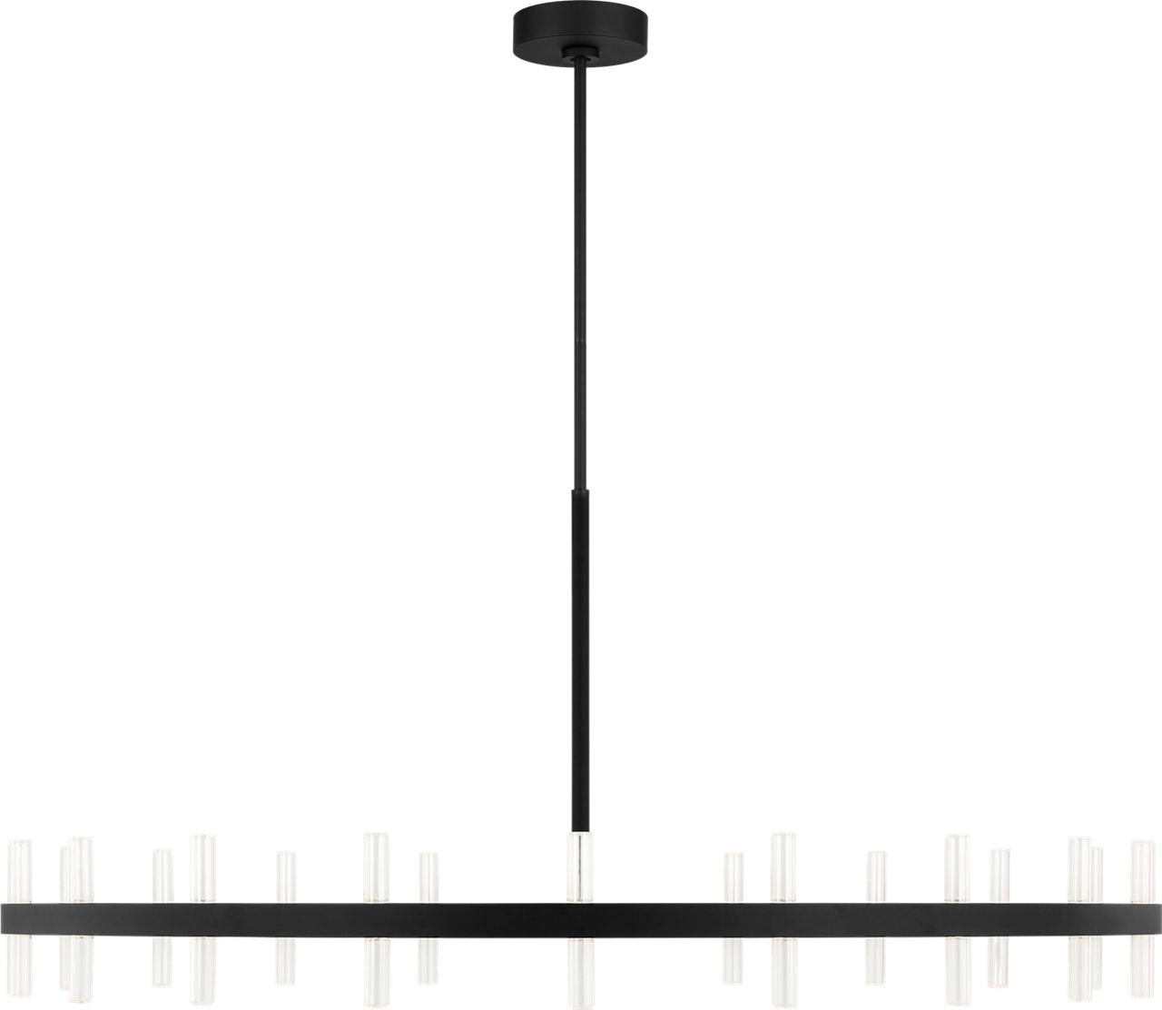 Visual Comfort Studio Collection SLC10940MBK Silas Chandelier in Midnight Black