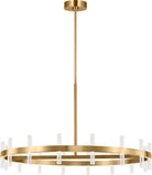 Visual Comfort Studio Collection SLC11032BBS Silas Chandelier in Burnished Brass